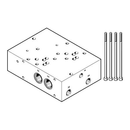 Festo Sub-Base VABP-S1-2V1G-G38-2 VABP-S1-2V1G-G38-2